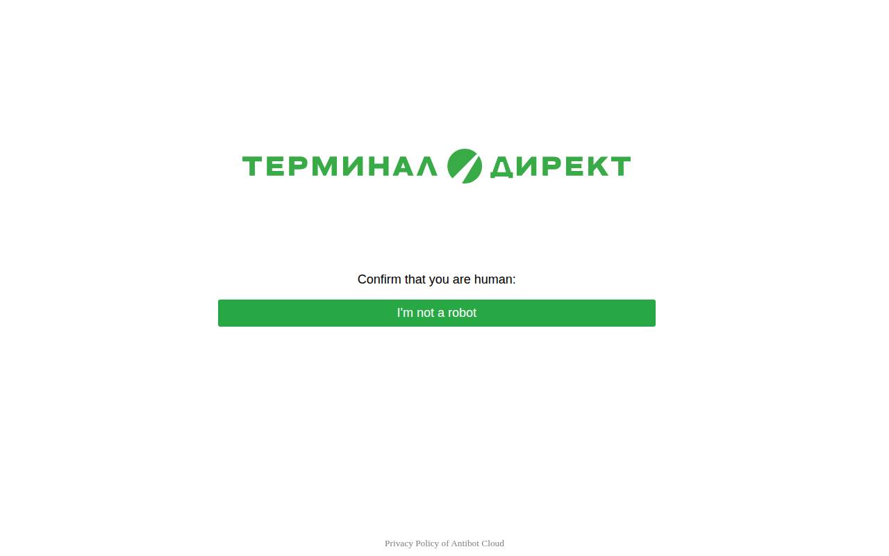 Снимок главной страницы terminal39.ru