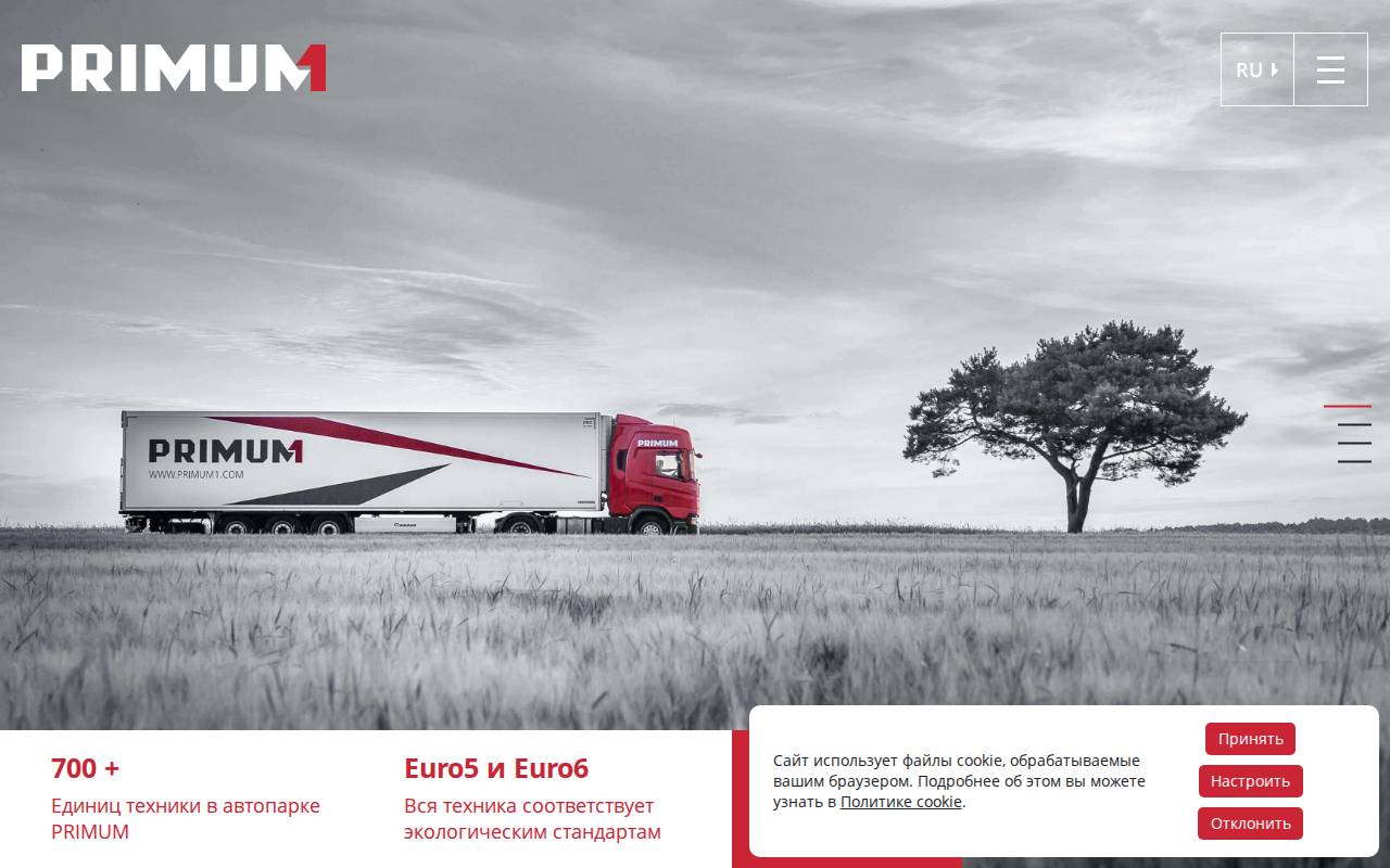 Снимок главной страницы primum1.com